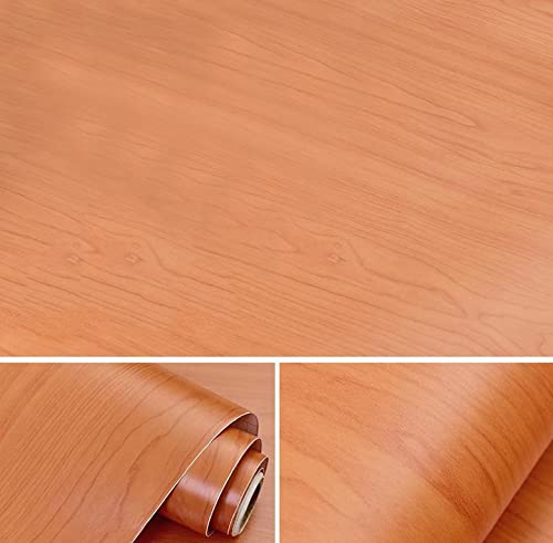 Dostear Rollo Vinilo Papel Adhesivo Para Encimera De Cocina Muebles Madera Pared Decorativo Pintado Autoadhesivo Infantiles Madera de cerezo rojo 30 X 500cm(11.81 X 196.85 pulgadas)