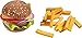 HABA 305817 - Burger mit Pommes frites, Küchenspielzeug ab 3 Jahren