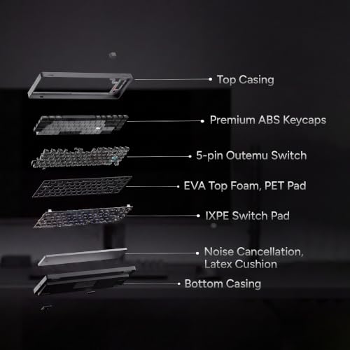 Image of KARNAGE by EVM Sentinel Wired Mechanical Gaming Keyboard - 65% |Gasket Mount, 5-Pin Hot Swap Pre-Lubed Outemu Red Switch |5-Layer Dampening, Per-Key 19 ARGB, NKRO, Software|2Yr Warranty (Orange Black)