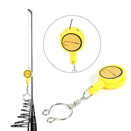Agulhas de pesca para pesca com nó rápido para cortador de unhas, dispositivo de pesca (amarelo)