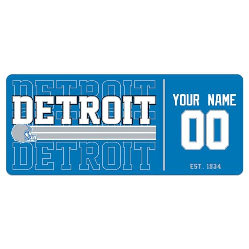 Image of ANTKING Detroit Mouse Pad Custom Name and Number Desk Pad for Men Women Youth Gifts