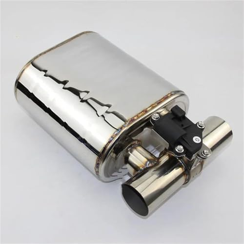 Silenciador de escape de acero inoxidable 304 con válvula electrónica de precisión 63mm