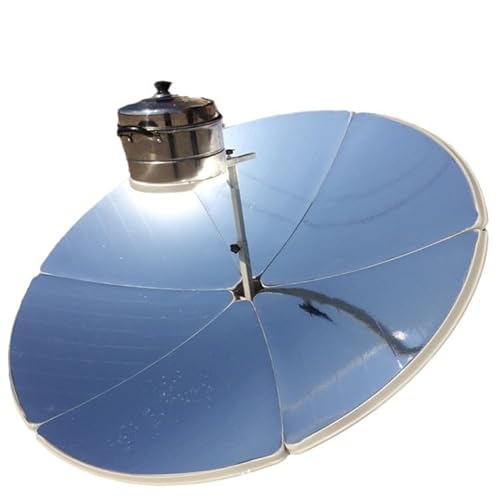 Parabolic Solar Cooker High-Temperature Concentrated Solar Stove 800-1000°C Heat Durable & Eco-Friendly Ideal for Outdoor Cooking, Camping, and Emergency Use