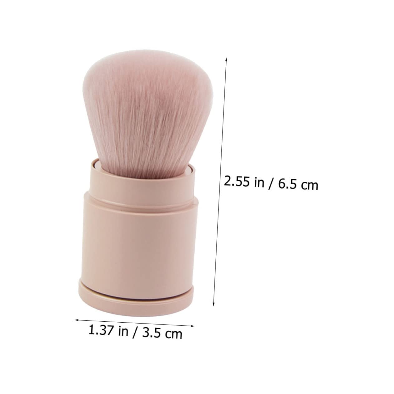 FOMIYES Travel Size Makeup Brush Blush Foundation Brush Synthetic Fiber Non-shedding for Home Travel and Professional Use