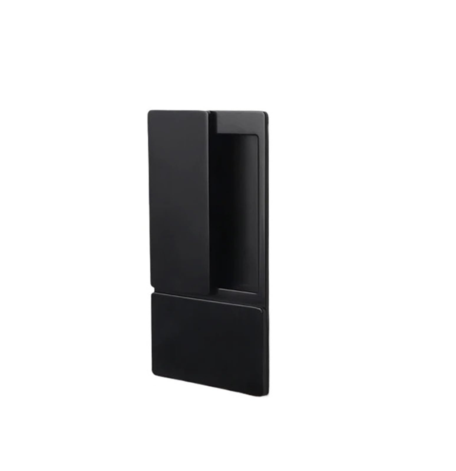 Sjloynwq Matt Black-Et Silent Invisible Solid Wood Door Push Type Lock(Matt Black-Et)
