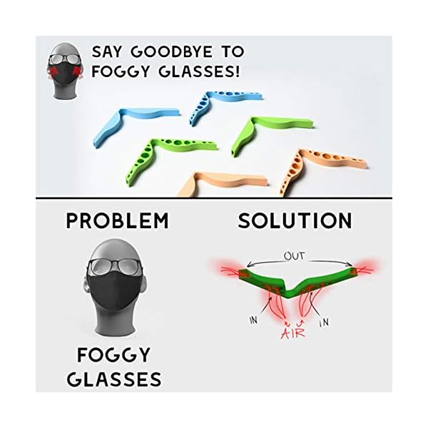 Abilieauty 5/10 accessori anti-appannamento per evitare che gli occhiali si  appannino, resistenti, per mascherine da…