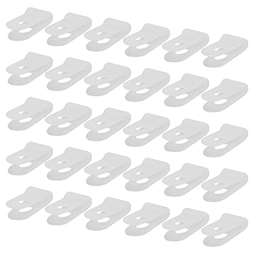 Serre-câbles de type R en nylon blanc haute résistance lot de 400 clips durables 3,2 mm