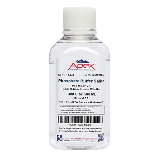 PBS, 10X, pH 7.4, 500ml/Unit