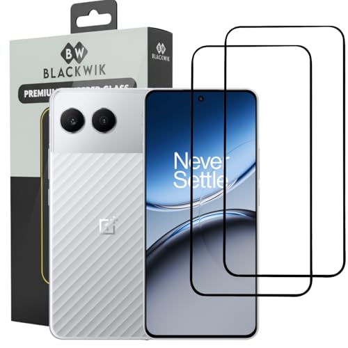 Image of Blackwik Tempered Glass Screen Protector for OnePlus Nord 4 5G with Edge-To-Edge Protector Coverage | Easy Installation Kit (Black) (Pack Of 2)
