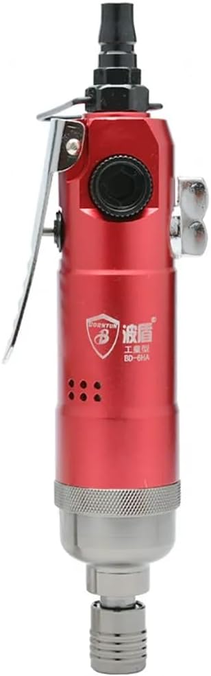 1/4"" Industrial Grade Pneumatic Screwdriver, Straight Hand Reversible Air Screw Driver Adjustable Speed 10000RPM Torque 40Nm