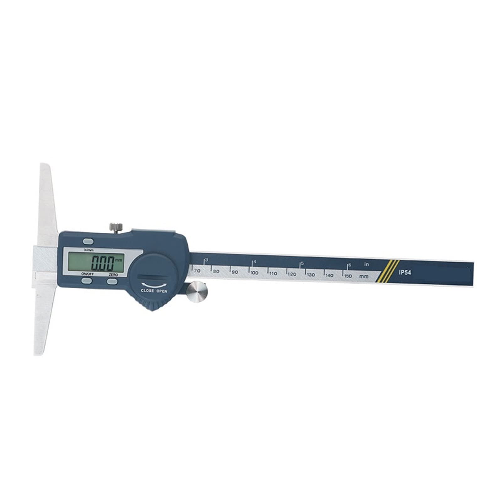 Calibrador Vernier Digital De Un Solo Gancho De 0-150/200/300 Mm, Calibrador Electrónico De Profundidad De Acero Inoxidable,0-150mm