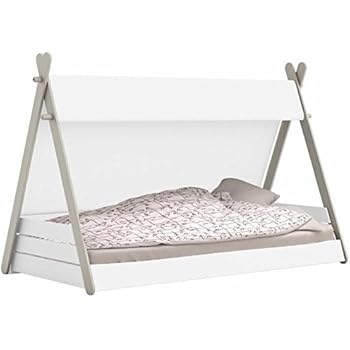 Homestyle4u 1847 Kinderbett Tipi Zelt 90x200 Weiss Grau Zelt Mit Sterne Holz Kiefer Amazon De Kuche Haushalt