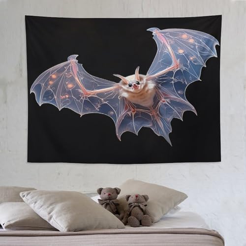 Tapisserie murale chauve-souris en textile premium, finition soignée 150x200cm