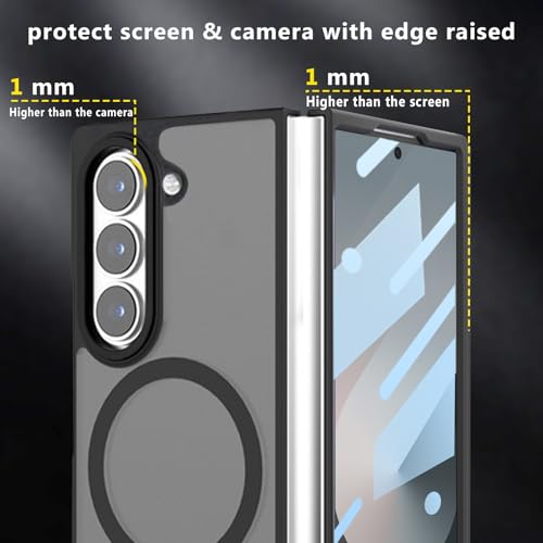 Coque Samsung Z Fold 6 fine transparente anti-rayures avec vitre intégrée - 7