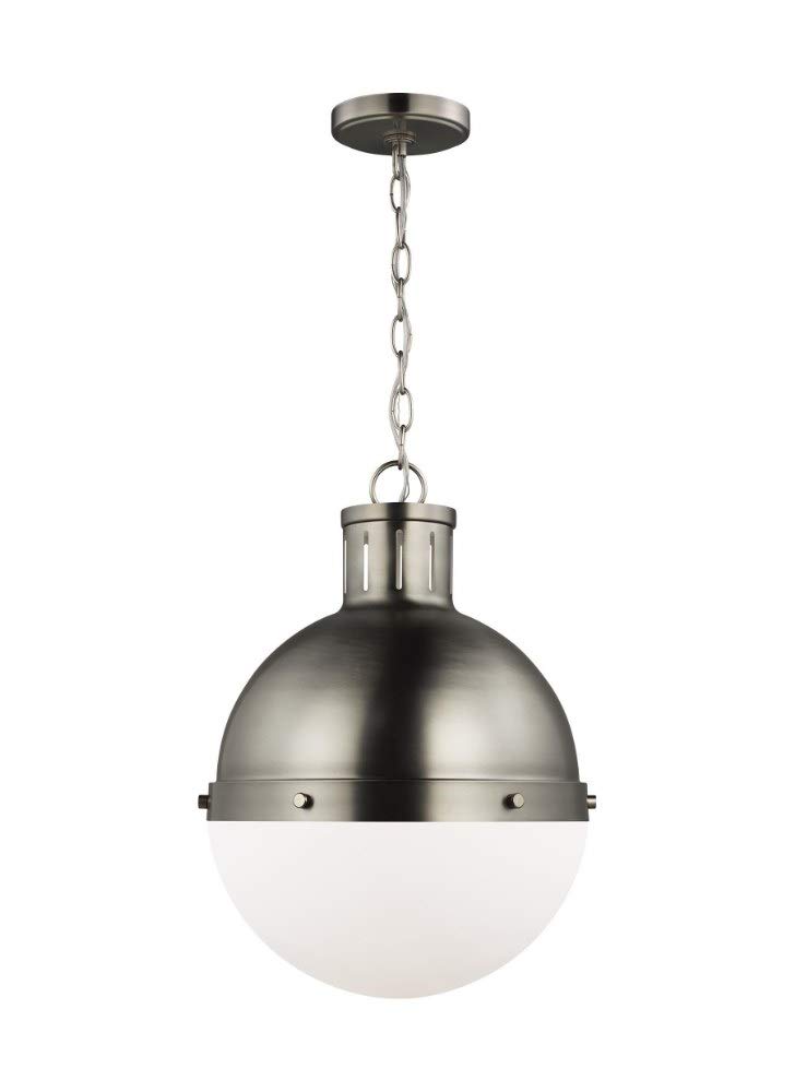 Visual Comfort Studio 6577101-965 Hanks Pendant, 1-Light 75 Watts, Antique Brushed Nickel