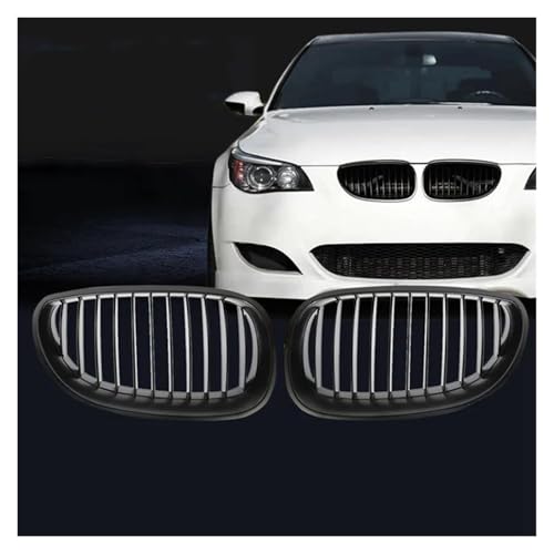 Parrilla delantera de riñón para BMW E60 y E61 2003-2010, rejilla de capó estilo carreras 6
