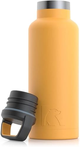 Miniatura 1 de RTIC Botella de agua aislada al vacío de 16 onzas, aislamiento de doble pared de acero inoxidable, sin BPA, reutilizable, a prueba de fugas para