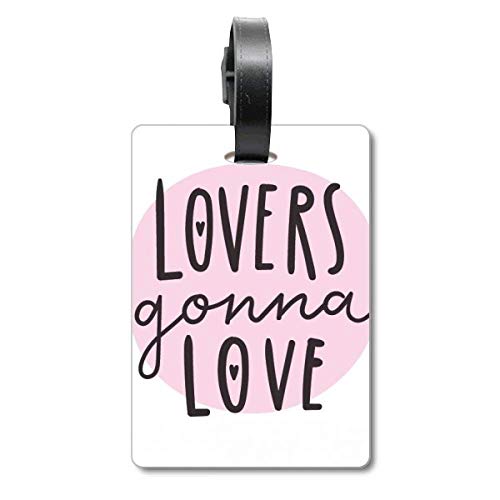 Étiquette de sac à bagages avec message d'amour cadeau de mariage