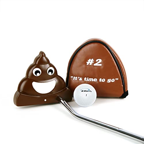 Intech #2 Poop Emoji Left Handed Golf Putter For Men & Women, 35" #TOP3