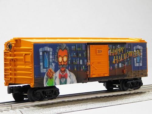 M.T.H. Electric Trains MTH RAILKING Happy Halloween MAD Scientist BOXCAR O Gauge 30-71190
