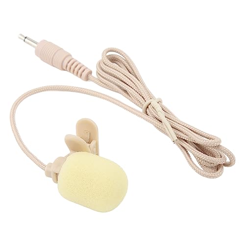 Mini Lavalier Microphone, 3.5mm Noise Reduction Lavalier Microphone, Windproof Sponge to Prevent Interference