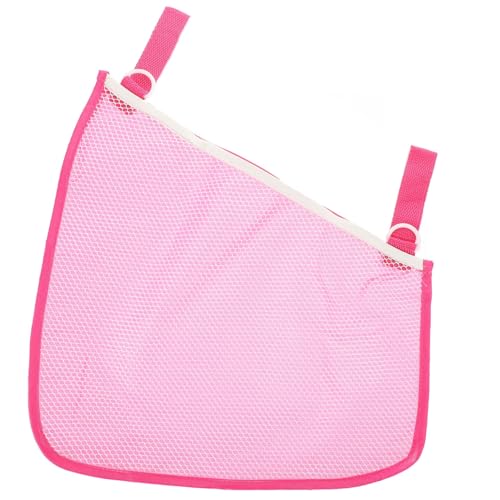 Totority Pink Stroller Side Sling Bags 2 Pcs Waterproof Oxford Fabric Baby Stroller Storage Bags, Portable Mesh Hanging Organizer for Travel and Daily Use