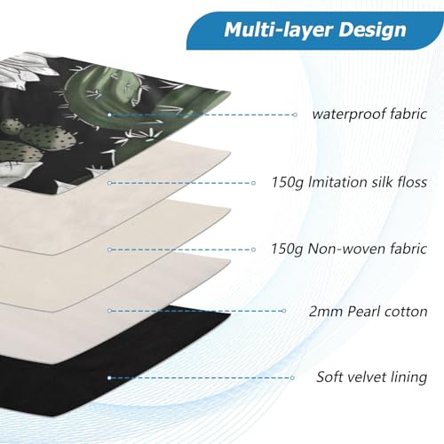 Funda para laptop 13-14 pulgadas impermeable con diseño cactus miniatura 4