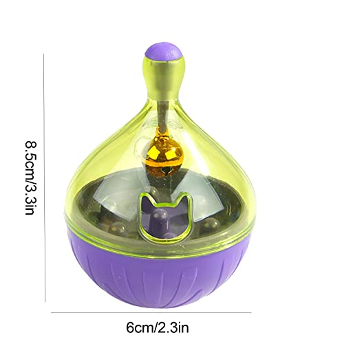 Brinquedos Dispenser Cat Treat | Tumbler vazamento bola brinquedo pet - varinha bola interativa para