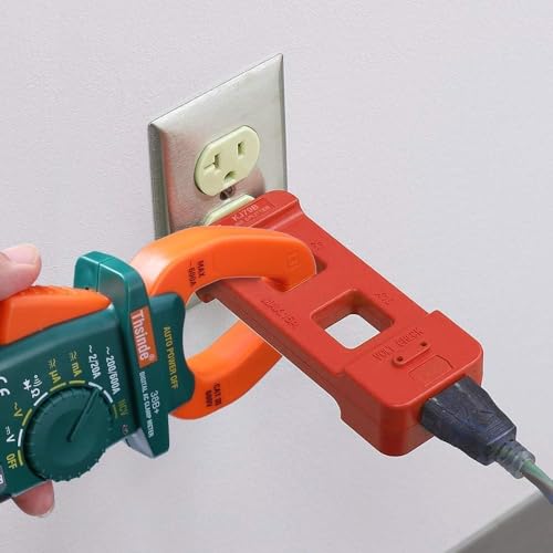 Image of KJ79B AC Line Splitter, Line Splitter for Clamp Meter, 10x Measurement, 15A Max Current, for US Outlets(red) (KJ79B red 1pcs)
