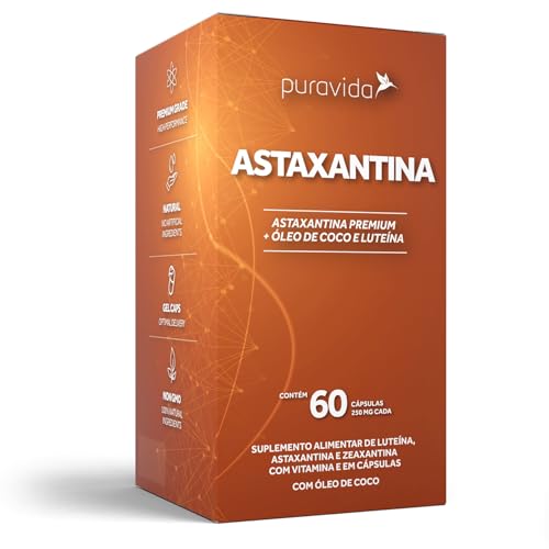 Astaxantina - 60 Cápsulas - Puravida
