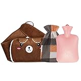 Wärmflasche Mit Taillen-bezug, Taillen Warmwasserbeutel, Bauch Warmwasserbeutel, Abnehmbarer Warmwasserbeutel, Tragbare Wärmflaschefür, Wärmbeutel zur Schmerzlinderung für Nacken, Rücken und Beine