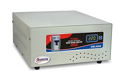 Microtek EML5090 90V-300V Digital Display Voltage Stabilizer (Grey)