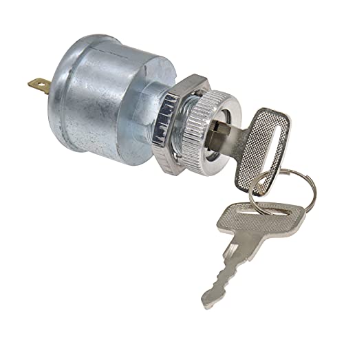 Carbpro For Golf Cart Key Switch For Ezgo For Golf Cart Ignition Switch 17421G1, 2 Prong 4 Key Free Terminals & Carabiner #TOP2