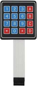 4 x 4 Matrix Membran Keypad 16 Buton Tu  Tak m  Keyboard Klavye Alarm  ifre Kilit R le Kontrol Paneli