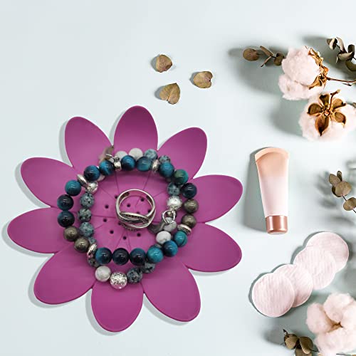 Bath Soap Dish Cup Water Lily Solid Purple #TOP2