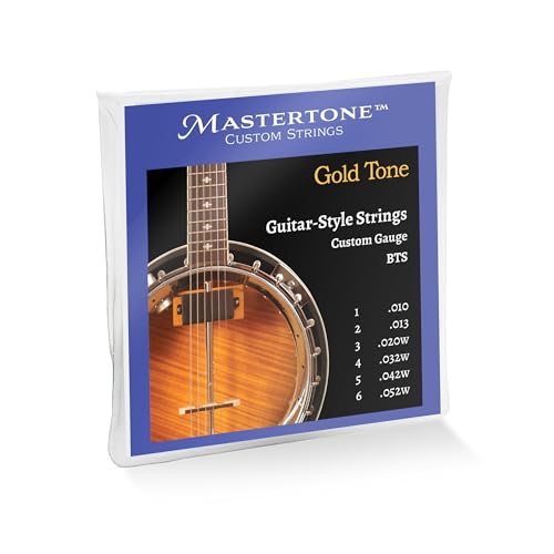 Gold Tone Mastertone™ BTS Banjitar Custom Gauge Strings (.052w, .042w, .032w, .020w, .013, .010)