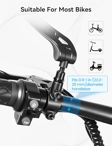 COICER 2pcs Bike Mirror Handlebar