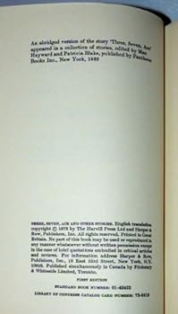 Hardcover Three Seven Ace and Other Stories Book