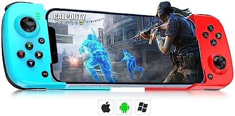 arVin Bluetooth Controller for iPhone 14/13/12/11, iPad, MacBook, iOS, Wireless Gamepad for Android Samsung Galaxy S22/S21/S20, TCL, Tablet, PC Game Joystick, CODM, Genshin Impact -with Back Button