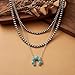Layered Navajo Pearls Necklace with Western Pendant Necklaces for Women Cowgirl Retro Tribe Western Fashion Accessories (B)