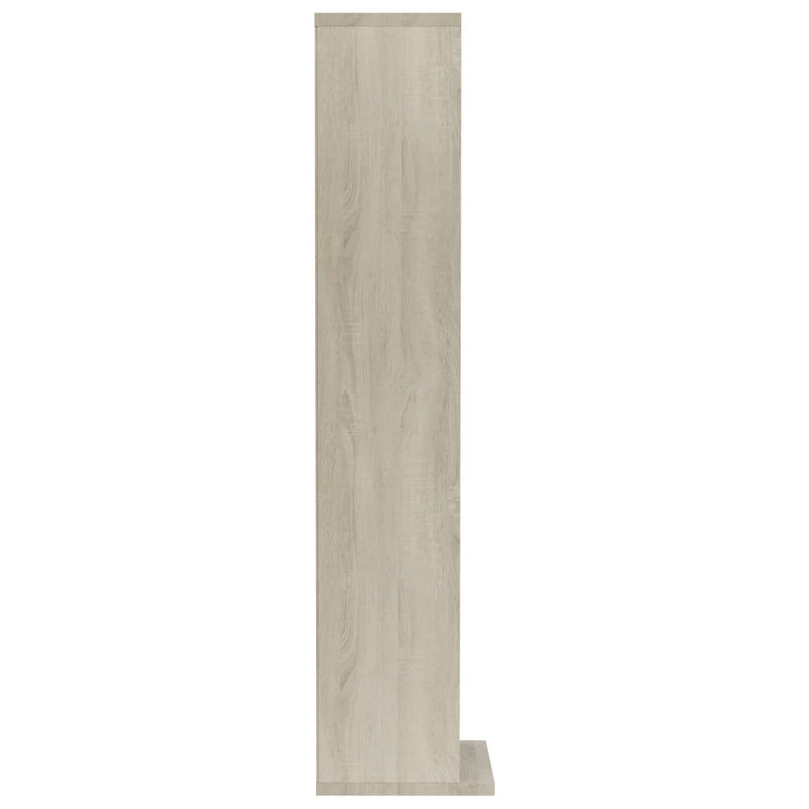 DVVD - Mensola per CD, supporto per CD, supporto per CD, in legno di rovere Sonoma, 21 x 20 x 88 cm