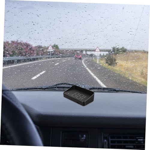 Monitor HUD USB para vehículos Luxshiny proyector digital antirreflejo de velocidad 4