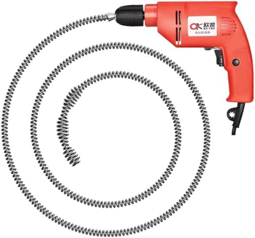 220V 電動パイプクリーナー ワイヤーパイプクリーナー 下水道クリーナー 下水道詰まり解消 電動トイレ詰まり解消パス 女性にも使いやすい 家庭用 業務用 トイレ 下水道 浴室 (3m)