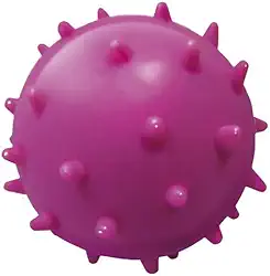 Furacão Pet Bola Maciça Colorida Mamona 60Mm Para Cães