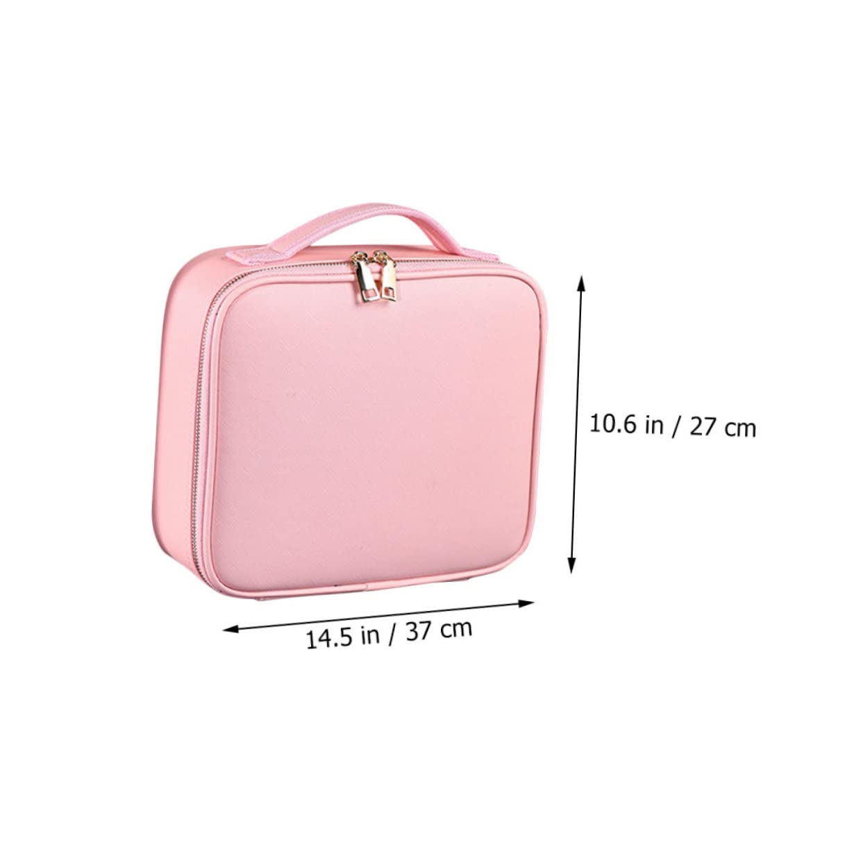 ERINGOGO Organisateur De Maquillage Portable Étanche PU avec Compartiments Amovibles Trousse De Voyage pour Cosmétiques Et Accessoires Moyenne