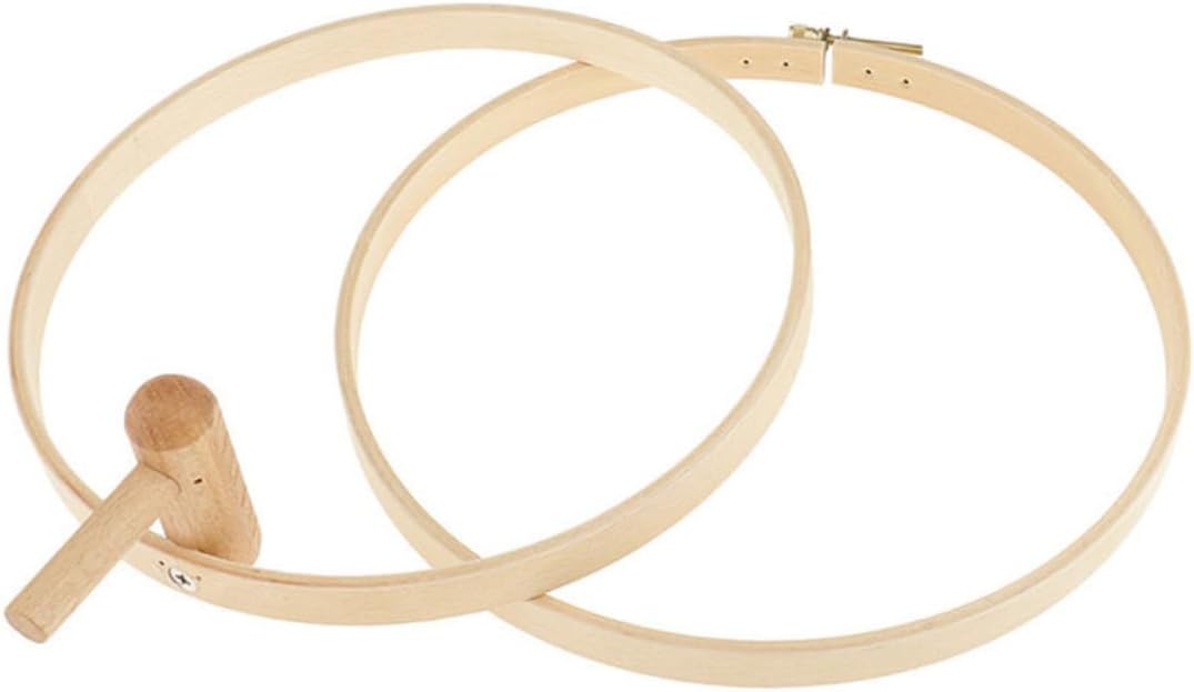PLAFOPE Creative Adjustable Cross-Stitch Frame Rotary Embroidery Stand Beech Wood Holder for Home Accessories Easy to Install Durable and Convenient for Cross-Stitch Projects