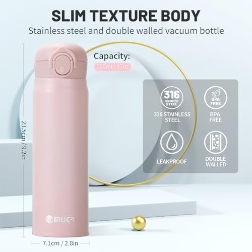 Mucr 17 Oz / 500 Ml Insulated Water Bottle thumb #2