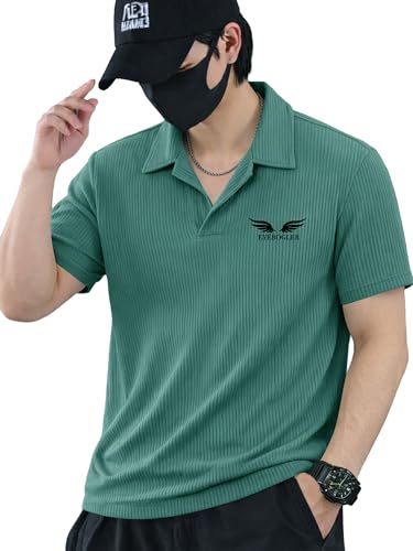 Image of Noble Monk Men's Solid Regular Fit Polo Shirt