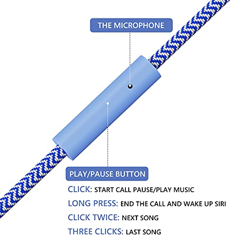 GEEKRIA Kids Wired Earbuds with Mic & Volume Control for School and Online Class Children's 3.5mm Jack In-Ear Earphone with 85dB Volume Limit for Small Ears Storage Case Included (Blue) - Image 3