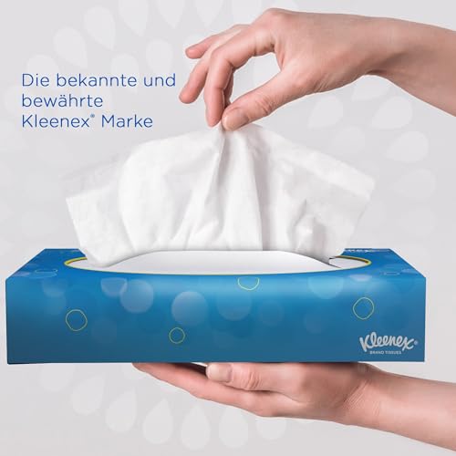 Kleenex Kosmetiktücher in Taschentücher Box 8824, 3-lagige Kosmetiktücher, mit FSC-zertifiziertem Papier, weiß, parfümfrei - 12 x 72 (864 Papiertaschentücher)